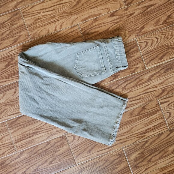 Embellished Khaki Straight Leg Jeans – Size XXS - Picture 3 of 3